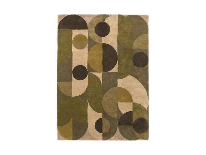 Designer Teppich „Decor Cosmo“ - handgetuftet, aus 100% reiner Schurwolle Greens 160 x 230 cm BRINK & CAMPMAN