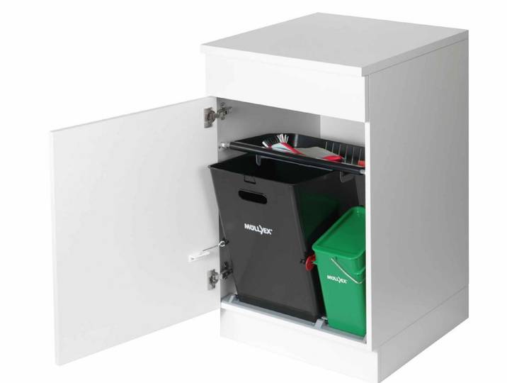 Müllex Einbaumülleimer Müllex COMPO 35/5, schwarz Abfallsammler 40 Liter