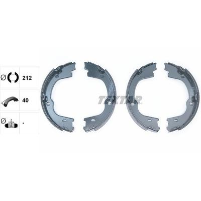 Textar Bremsbackensatz, Feststellbremse [Hersteller-Nr. 91076000] für Hyundai