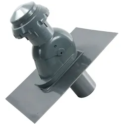 Flachdach-Sanitärlüfter Variant DN 125 Flansch aus Hart-PVC