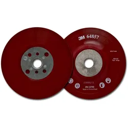 3M Hochleistungs-Stützteller, rot, 180 mm, M14, flach, weich