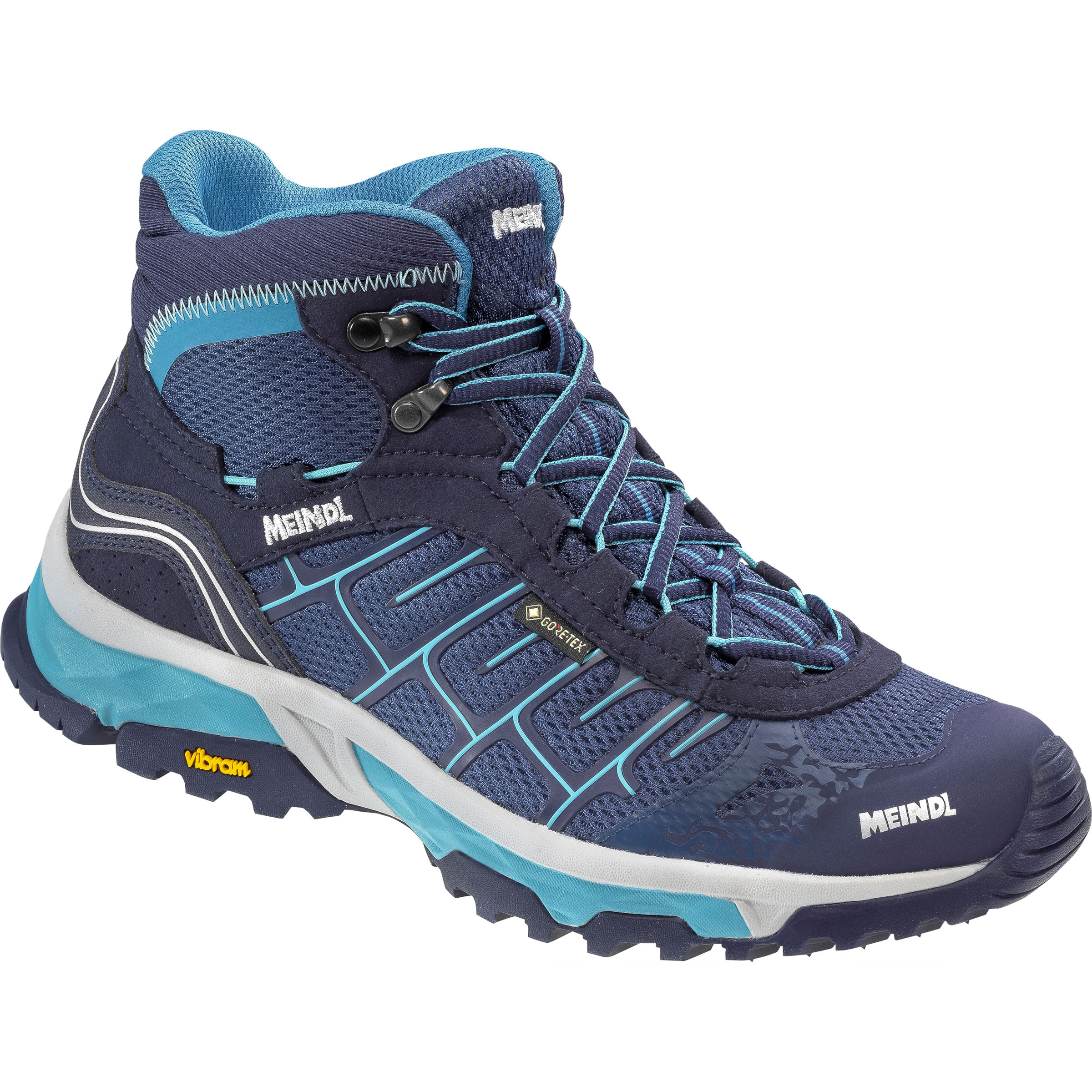 Meindl Finale Mid GTX Damen Wanderschuhe blau Größe 40 Trekking Wasserdicht