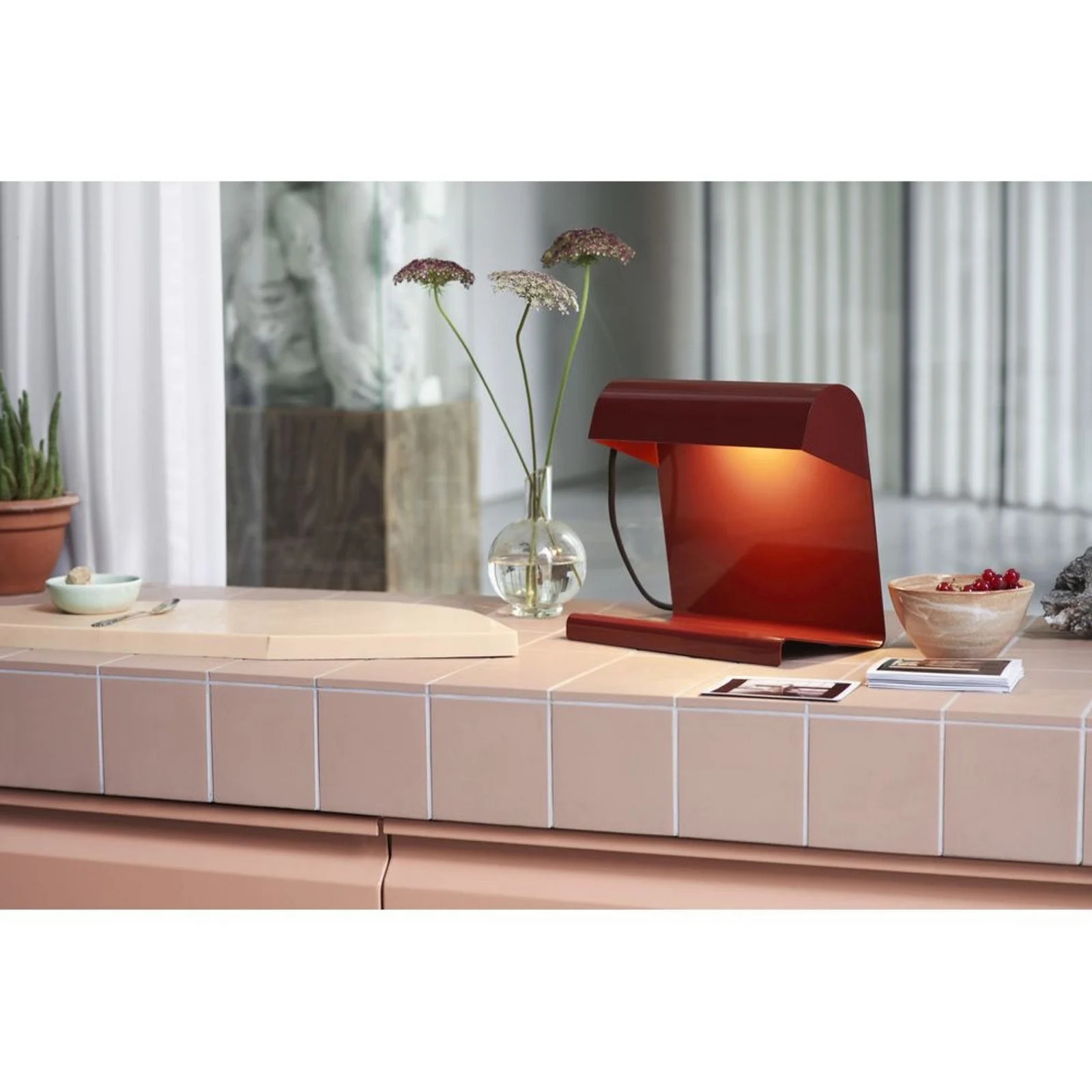 Vitra Taffellamp Bureau - Rood - Metaal