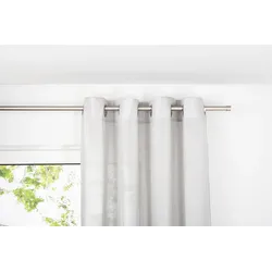 Ondeco Ösenschal Breeze Blickdicht Schals Gardinen Öse Ösengadine Vorhänge 1er Set Farbe: Grau, Größe: 135x245 cm