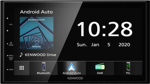 Kenwood DMX5020DABS Doppel-DIN Moniceiver Anschluss für Rückfahrkamera, Bluetooth-Freisprecheinrichtung