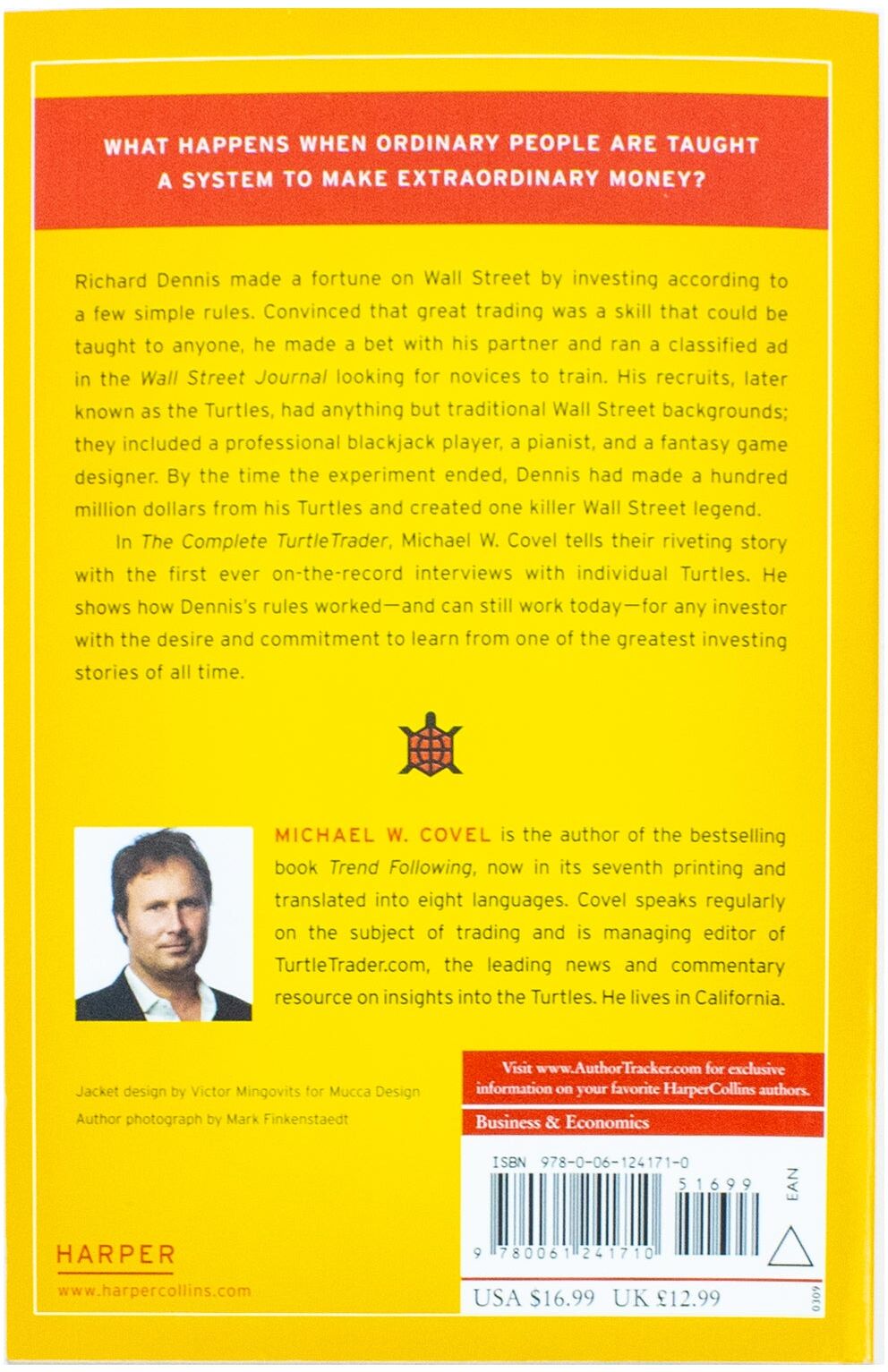 HarperBusiness The Complete TurtleTrader by Michael W Covel - Non Fiction Finance Paperback - True Story of Richard Dennis's Turtle Traders and Trend Following