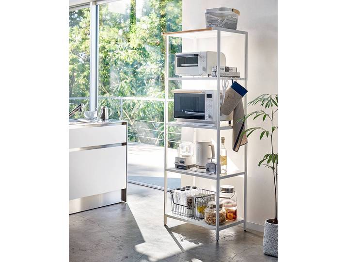 Étagère de cuisine Rack 170cm Blanc/Blanc