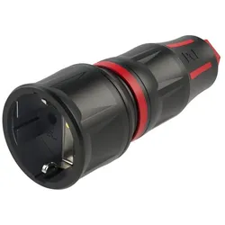 PCE 25730-sr Schutzkontaktkupplung nat LED IP20 rot Serie TopTaurus2 25730sr