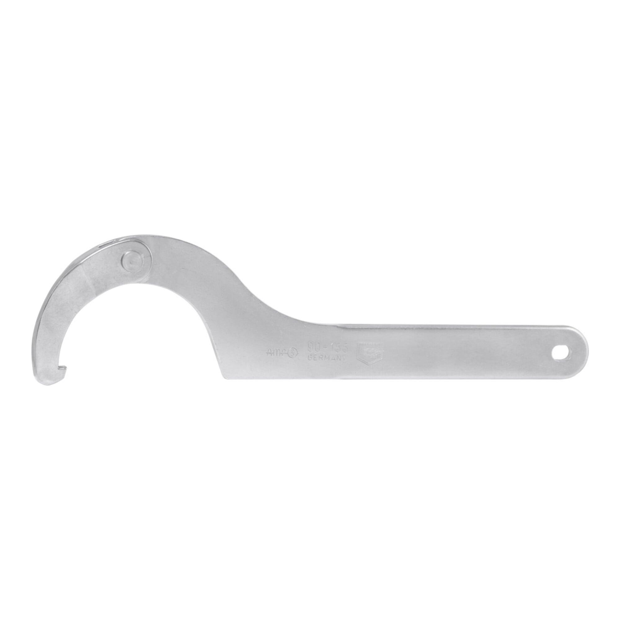 AMF Edelstahl Gelenk-Hakenschlüssel mit Nase 35-60 mm (52191)