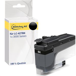 kompatibel für Brother LC-427BK, 3000 Seiten, schwarz, Tinte