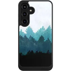Nivocase Hülle für Samsung Galaxy S25+ Handyhülle NIVOcore Case Schwarz Abstrakt Baum Wald (Samsung Galaxy S25+), Smartphone Hülle, Schwarz