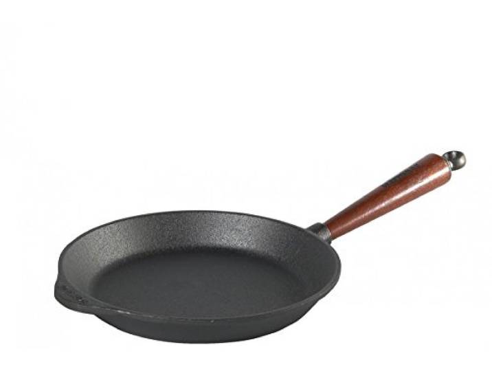 SKEPPSHULT Bratpfanne 24 cm Gusseisen mit Holzgriff - 0240T