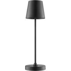 Brilliant, Tischlampe, LED Akku Tischleuchte, 220lm, 2700K, 37 cm, Wireless Charging, schwarz (220 lm)