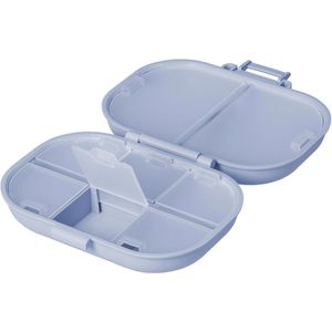 Böttcher-AG Tablettenbox Pillendose Medi, 1 Tag, 8 Fächer, blau