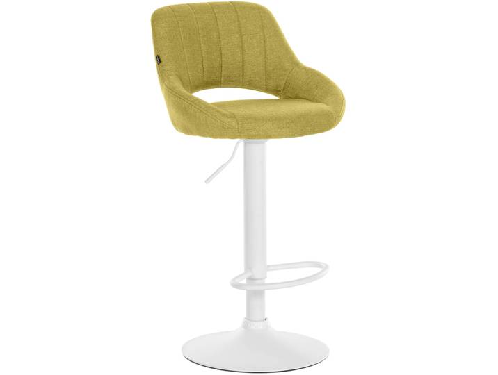 Tabouret de bar en tissu ajustable pivotant stoff vert