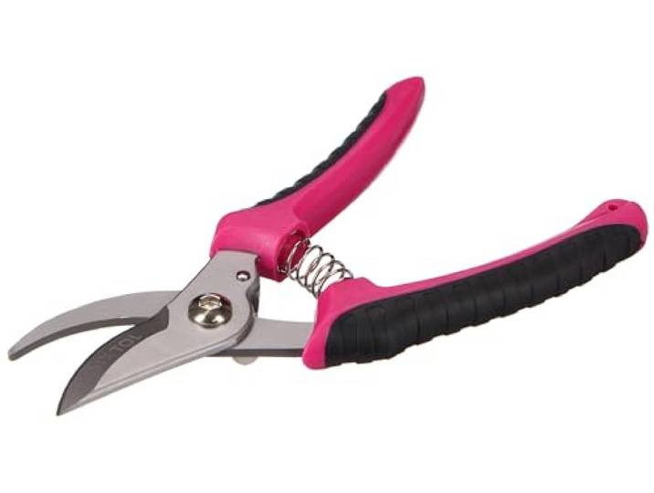 SIXTOL GARDEN PINK ONE Gartenschere aus Edelstahl ergonomisch 20 cm für Blumen und Zweige