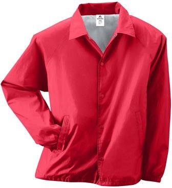 Augusta Sportswear 3100 Nylon Coach's Jacket/Lined in Red size 5XL