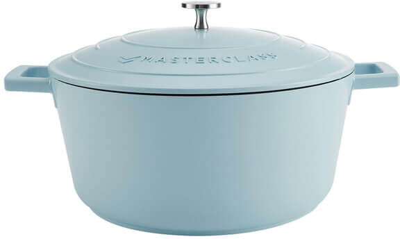 MasterClass Cast Aluminium 5L Casserole Dish Sky Blue