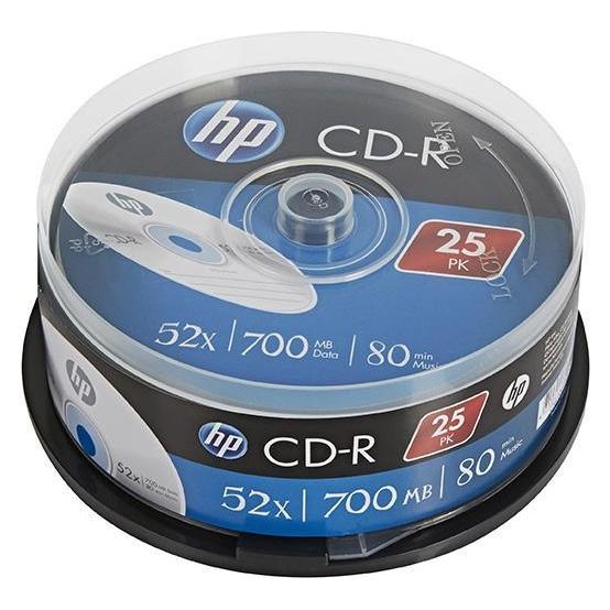 HP CDR 52X 25PK cake box 700MB (69311) (25x) (CRE00015-3)