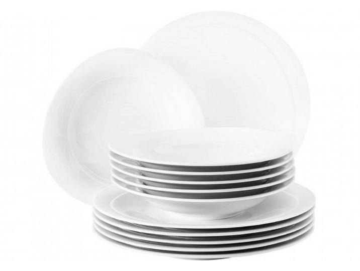 Geschirr-Serie Trio weiß - Tafelservice 12tlg. Trio weiß