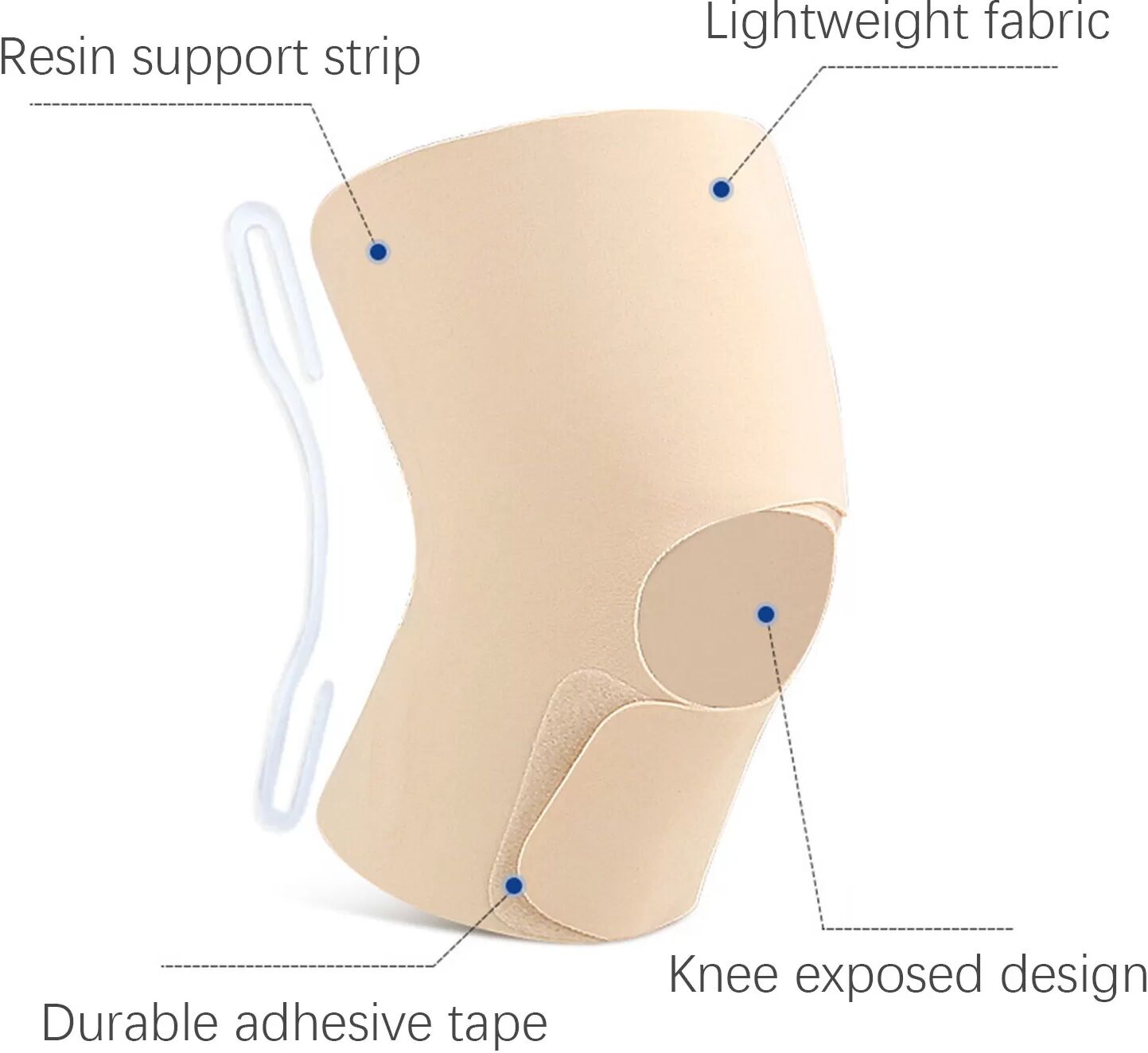 INF Genouillères de soutien Beige