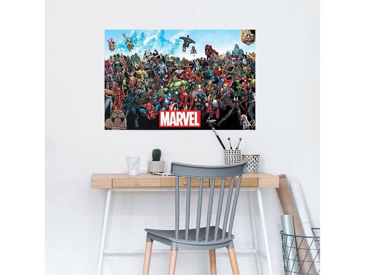 Poster Marvel Universe Papier Multicolore 61 x 92 x 0cm