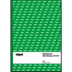 Sigel Formularbuch Reisekostenabrechnung A4 hoch 50 Blatt