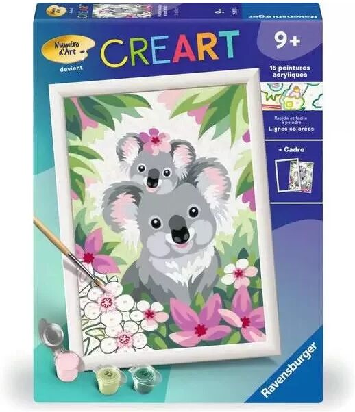 CreArt Kids 18x24cm : Maman koala et son bébé - Ravensburger