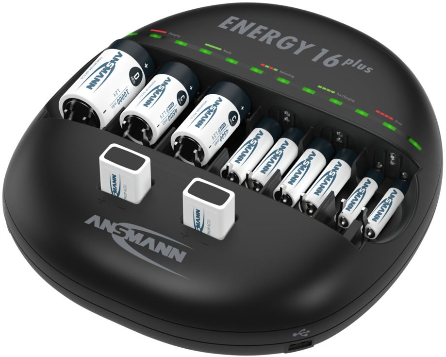 Ansmann Energy 16 Plus Battery Charger with Quick Charge
