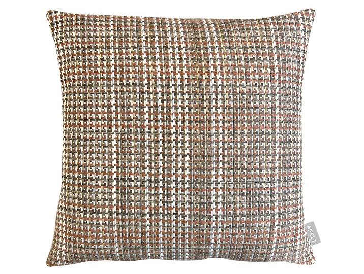 Dekokissen APELT Cona , braun (mokka, orange), B:46cm H:0,5cm L:46cm, Mischgewebe, Dekokissen_Sitzkissen_Kissenhüllen, Dekokissen, Outdoor