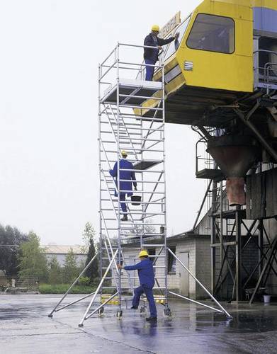 MUNK Günzburger Steigtechnik 167220 Rollgerüst Montage ohne Werkzeug Arbeitshöhe (max.): 6.4m