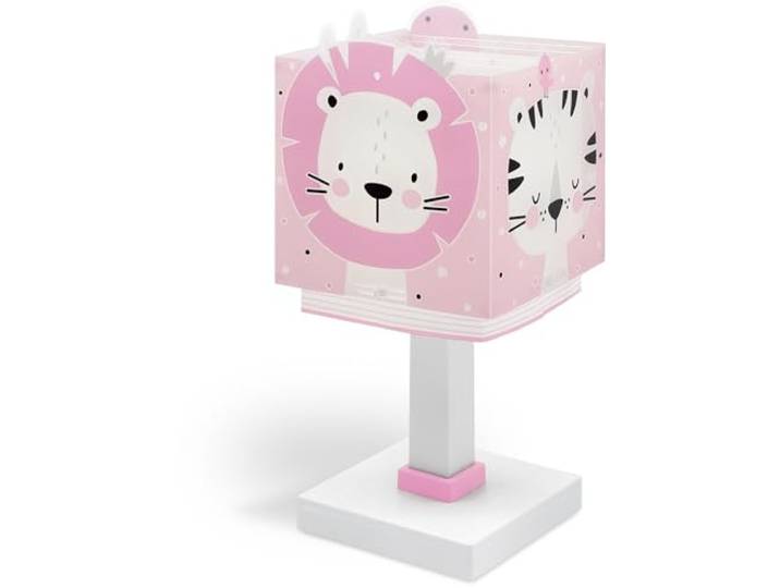 Dalber Kinder Tischlampe Baby Jungle Rosa Dschungeltiere 63111NS G4 LED