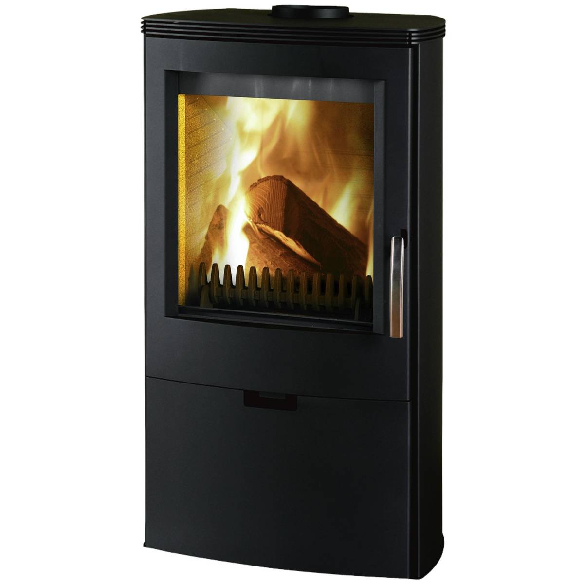 Thorma Kaminofen " Falun " Stahl schwarz - 8 kW - ext. Luftzufuhr