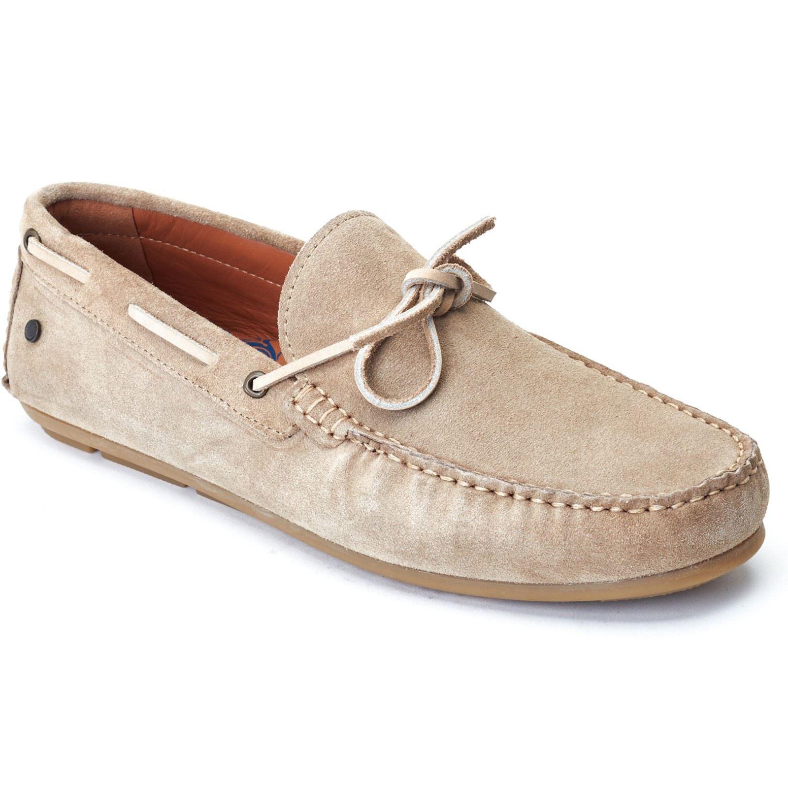 Base London Brooks Leren Heren Sand Loafers