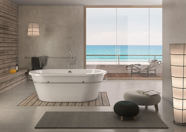 Hoesch Starck Edition 2000 baignoire 6021.010 180 x 90 cm, blanc
