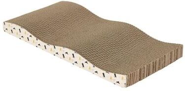 Inspired Finds Double Sided Corrugated Cat Scratching Board Lounge Bed single Wave wavy