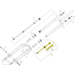 Luftkolbenset für Mezzer Pro, Manitou, inkl. Travel Spacer, VE: 1 Stk.