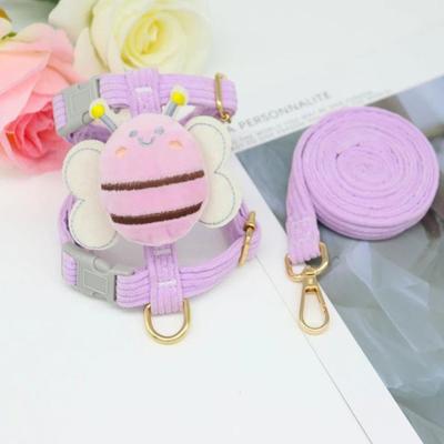Inspire Essentials Cute Bee Cat Harness And Leash Set For Small Pets 1 l