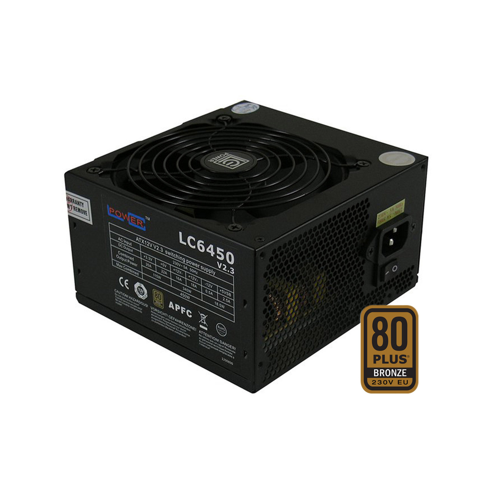 LC-Power LC6450 V2.3 80 Plus voeding