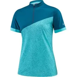LÖFFLER Damen Trikot W BIKE SHIRT HZ STINE, Größe 40 in Blau Blau