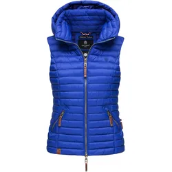NAVAHOO Damen Designer Steppweste ärmellose Weste mit Kapuze Shadaa
