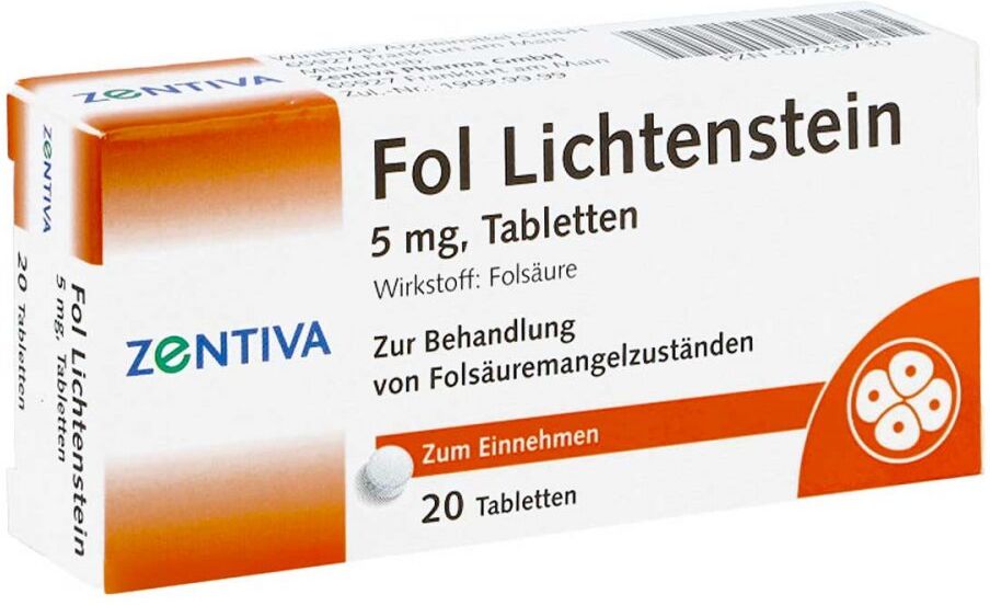 Fol Lichtenstein 5 mg Tabletten 20stk