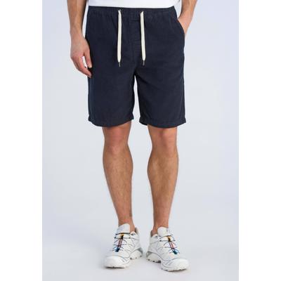 Bermudas JUNK DE LUXE "Bermudas Relaxed Fit", Herren, Gr. S, blau (navy), Obermaterial: 100% Baumwolle, unifarben, relaxed fit, Hosen Bermudas