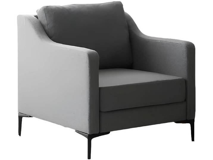 Xlmoebel Loungesessel Grauer Stoff-Polstersessel im modernen Design für gemütliche Stunden (1-St., Sessel), Hergestellt in Europa
