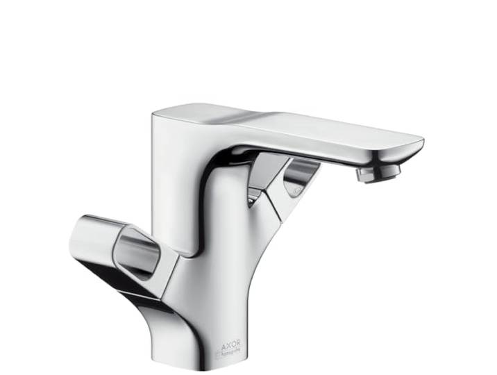 AXOR Kraan Urquiola (kraan met uitloop hoogte 120 mm en afvoerstang afvoergarnituur) chroom