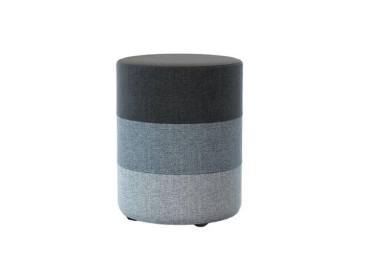 DANNMPX Sitzhocker Wohnzimmer Moderner, Einfacher Fußhocker, Baumwollleinen, Regenbogen, Abnehmbarer, Waschbarer Bezug Zusätzliche Sitzplätze(Gray,29x35cm)