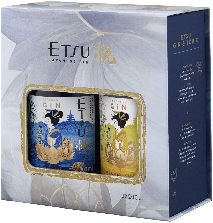 Etsu Japanese Gin " Original + Double Yuzu" (gift box 2x 0.2l)