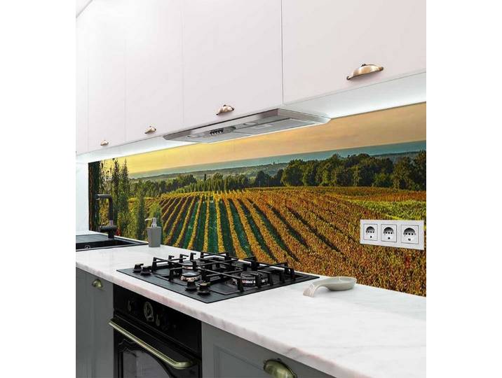 MyMaxxi Küchenrückwand Küchenrückwand selbstklebend Italienische Bolgheri Weinberge Folie, (Klebefolie passend geschnitten und gerollt B 400 cm x H 60 cm), Italienische Weinberge B 400 cm x H 60 cm