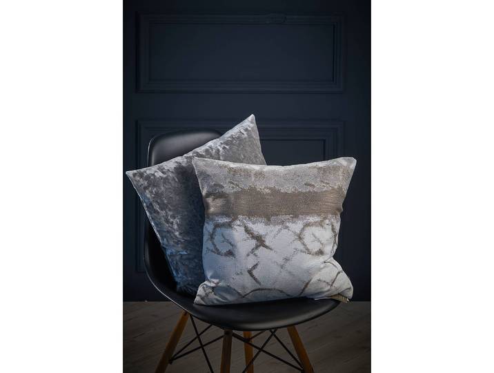 Coussin Opalia Gris/Beige 45 x 45cm Tissu mélangé