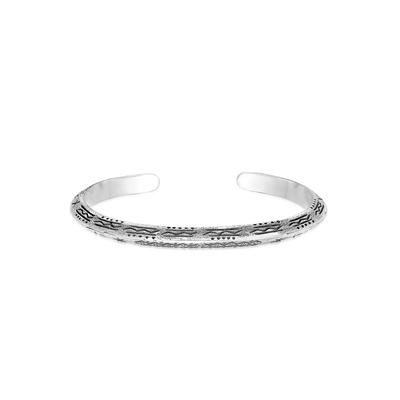 Armreif HAZE & GLORY "Armband Armreif - Azetec 925 Silber" Gr. 200, silber, Armbänder, Herren, 200, Silber 925 (Sterlingsilber), Armreif